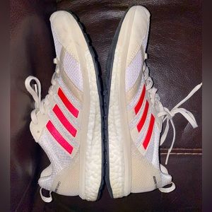 Adidas Adizero Tempo 9 Women SIZE 8.5 Running Jogging Gym shoes Cream/White/Pink